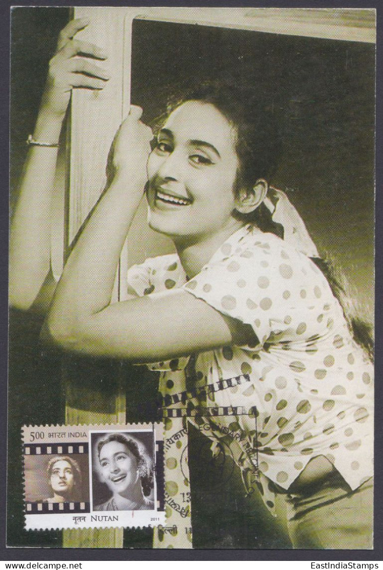 Inde India 2011 Maximum Max Card Nutan, Legendary Heroines Of India, Actress, Bollywood, Indian Hindi Cinema - Covers & Documents