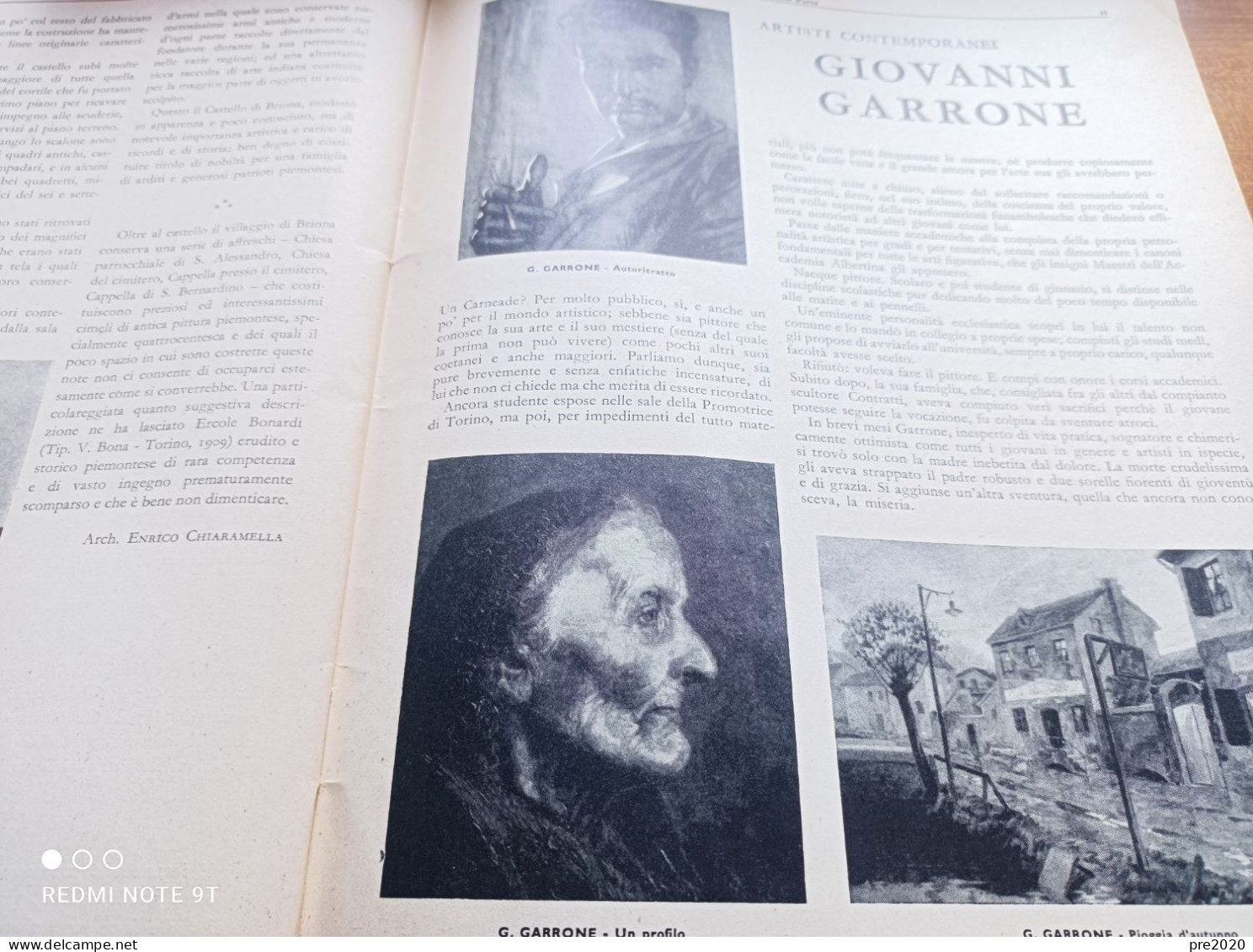 ABC RIVISTA D’ARTE MARZO 1935 GAUDENZIO FERRARI PITTORE VALDUGGIA CASTELLO DI BRIONA GIOVANNI GARRONE BUTTIGLIERA D’ASTI - Autres & Non Classés