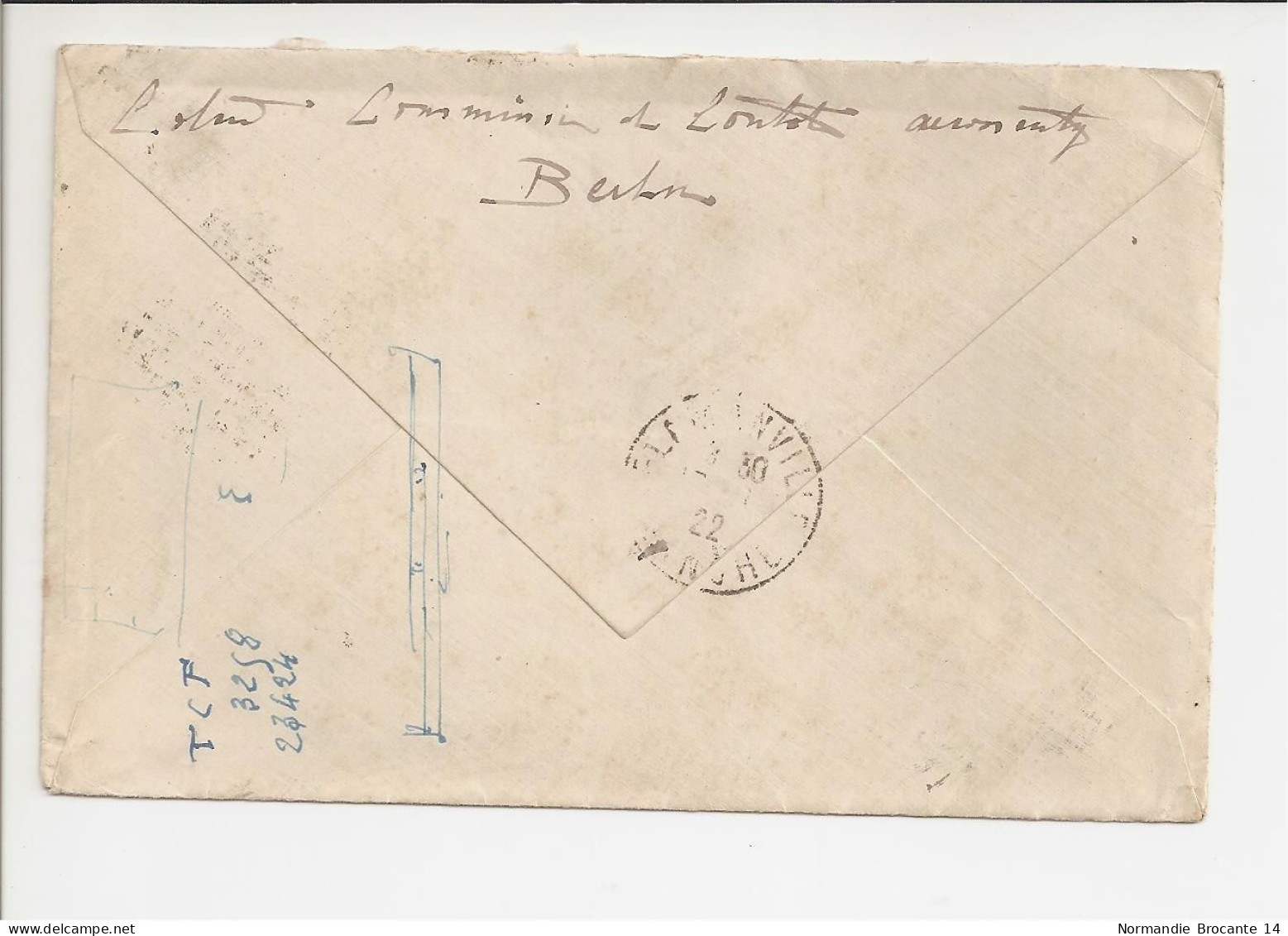 Lettre Envoyée De Berlin Pour Flamanville (La Manche) En 1922 - Postes Aux Armées - 1914-18