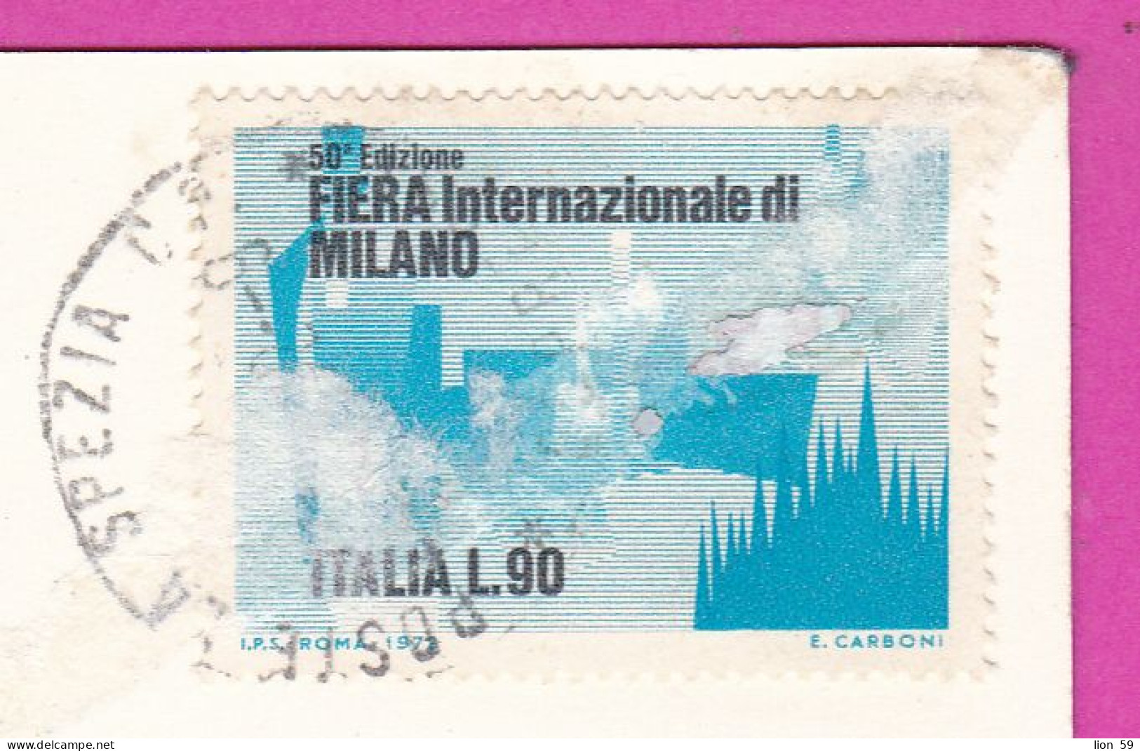 294043 / Italy - Saluti Da LA SPEZIA  4 View PC 1972 USED 90 L - The 50th Anniversary Of The Milan Sample Fair - 1971-80: Poststempel