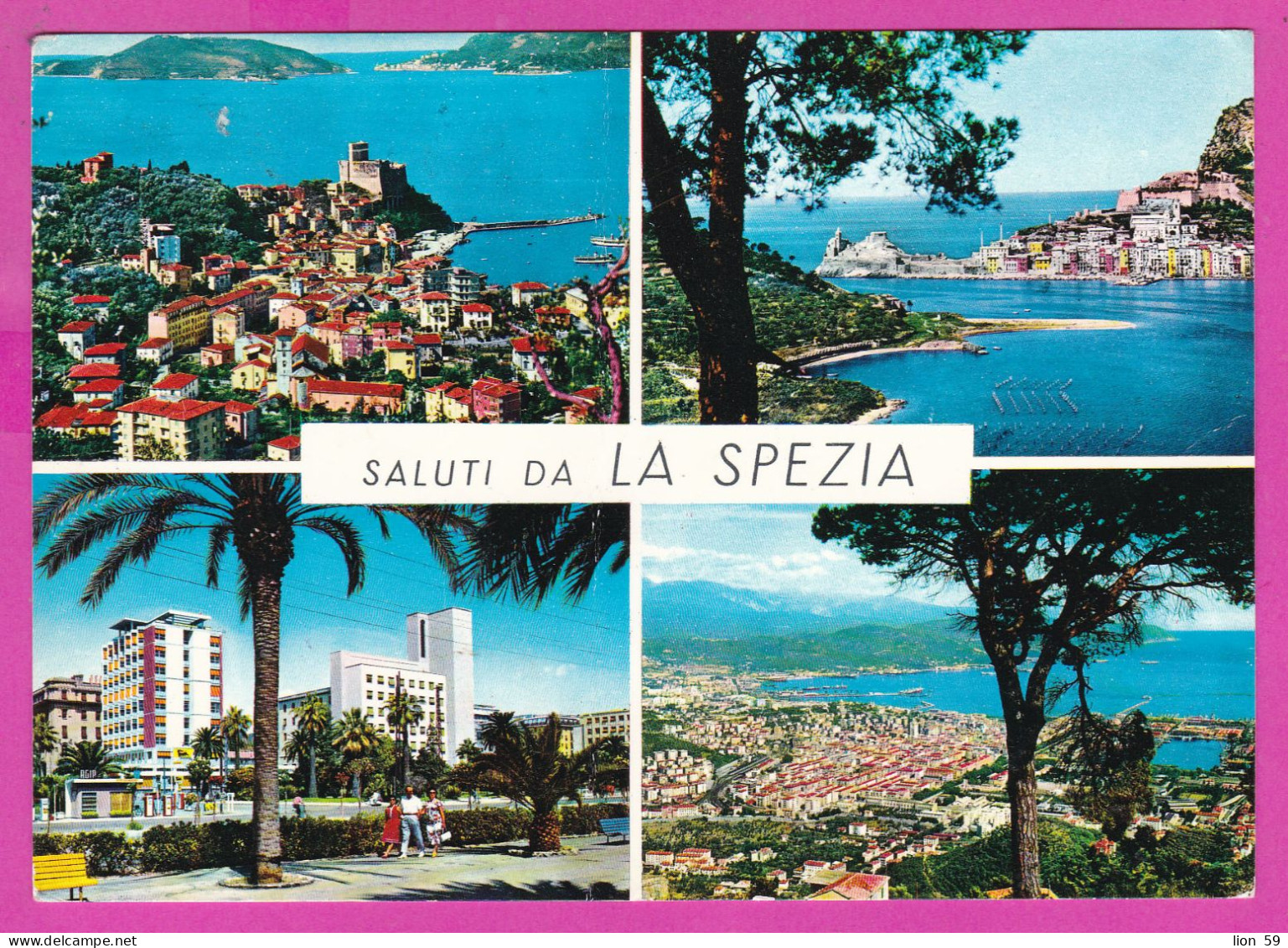 294043 / Italy - Saluti Da LA SPEZIA  4 View PC 1972 USED 90 L - The 50th Anniversary Of The Milan Sample Fair - 1971-80: Marcofilia