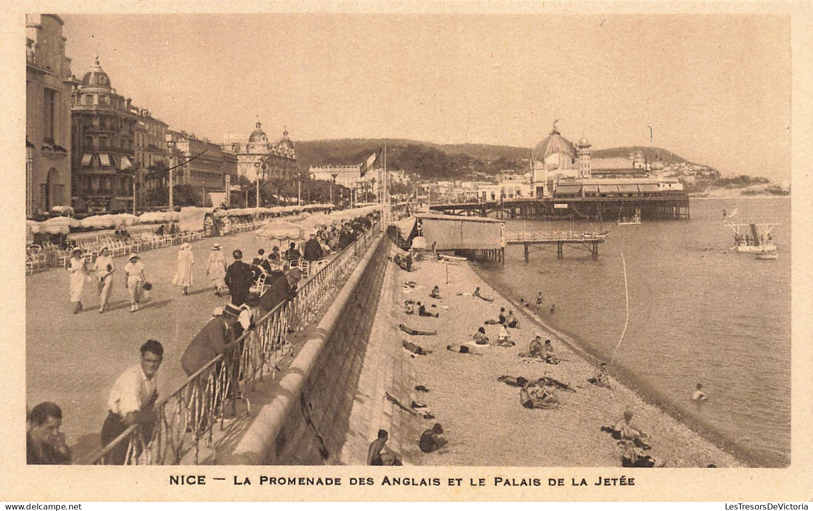 FRANCE - Nice - La Promenade Des Anglais Et Le Palais De La Jetée - Animé - Carte Postale Ancienne - Other & Unclassified