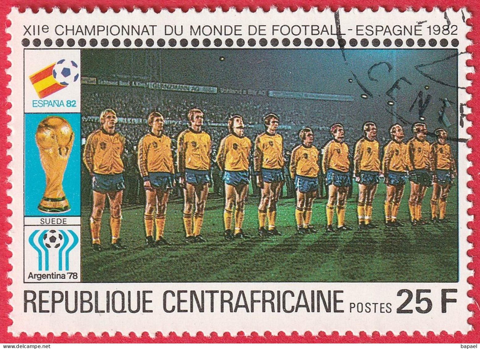 N° Yvert&Tellier 435 à 444 - Rép. Centrafricaine (1981) (Oblit - Gomme Intacte) - ''Espana82'' Coupe Monde Football (1) - Zentralafrik. Republik