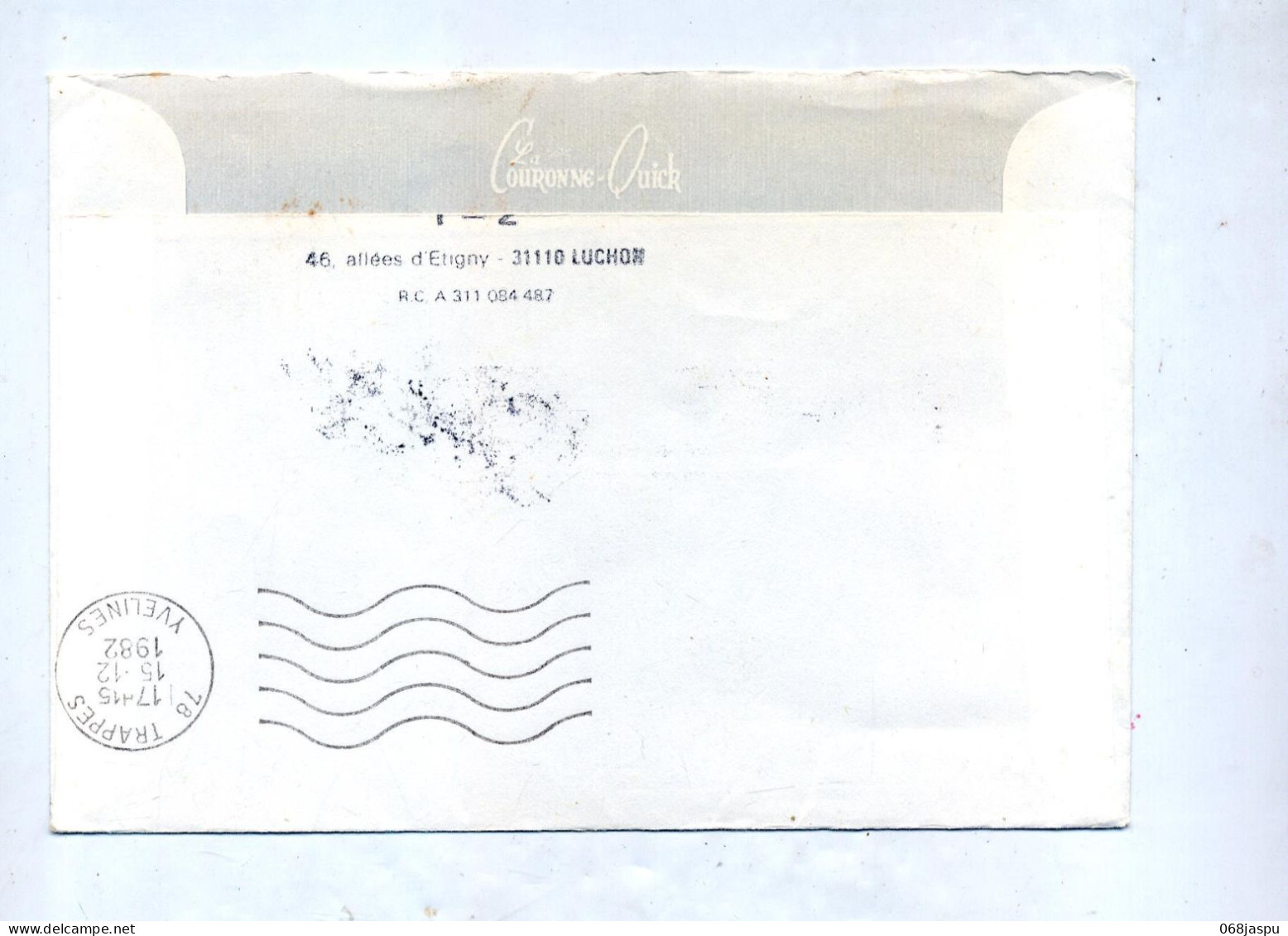 Lettre Cachet Saint Etienne De Chigny Retour  N'habite  Flamme Muette Trappes - Manual Postmarks