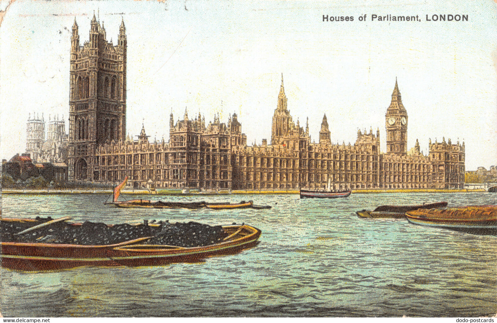 R333881 London. Houses Of Parliament. Postcard. 1909 - Sonstige & Ohne Zuordnung