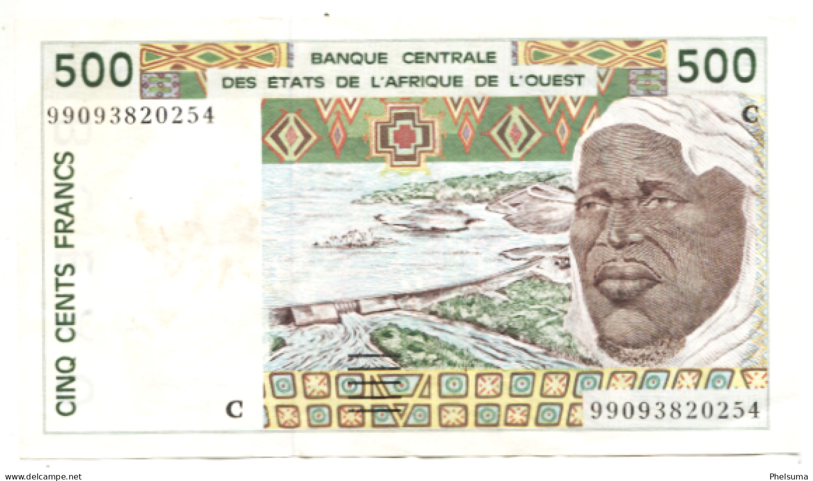 De La Reunion :  Billet De 500 F CFA (Etats De L'Afrique De L'ouest ) (ex AOF) - Altri – Africa