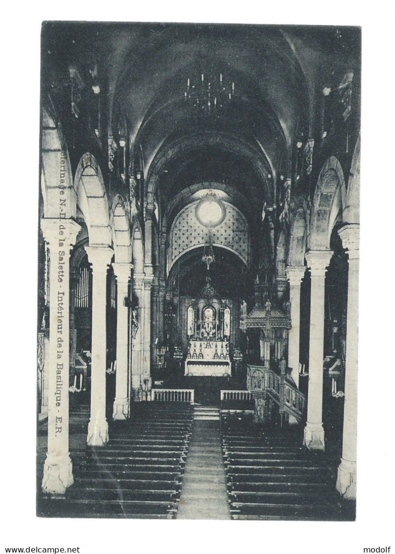 CPA - 38 - Pèlerinage N.-D. De La Salette - Intérieur De La Basilique - Circulée - La Salette