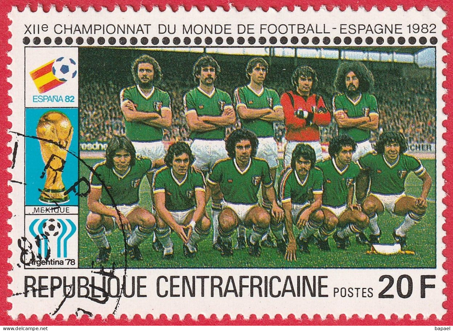 N° Yvert&Tellier 435 à 444 - Rép. Centrafricaine (1981) (Oblit - Gomme Intacte) - ''Espana82'' Coupe Monde Football (2) - Zentralafrik. Republik