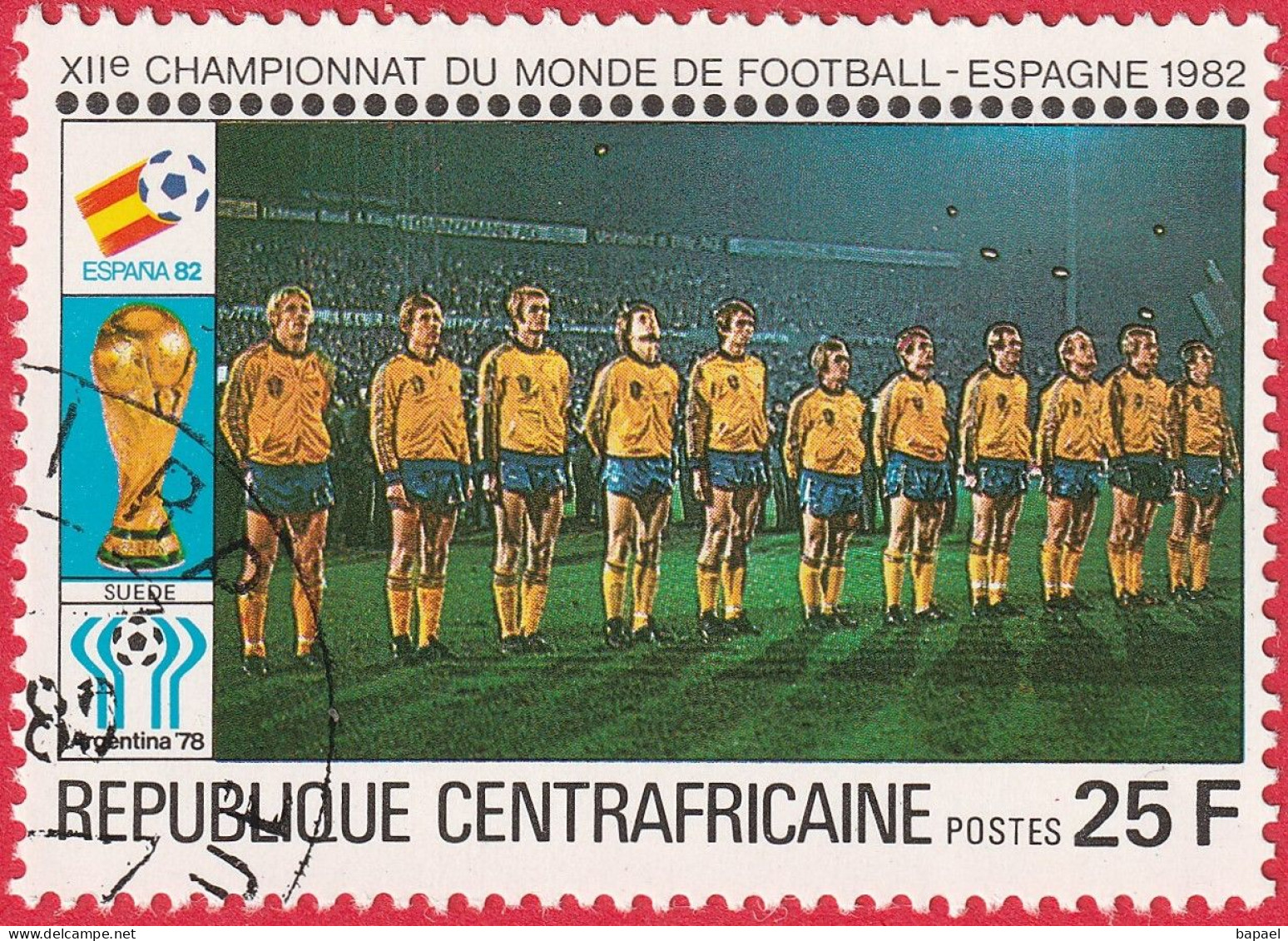 N° Yvert&Tellier 435 à 444 - Rép. Centrafricaine (1981) (Oblit - Gomme Intacte) - ''Espana82'' Coupe Monde Football (2) - Centrafricaine (République)