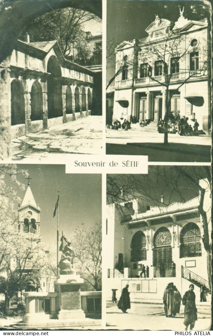 CP CPSM Carte Postale Souvenir De Sétif CAD Alger - Sétif