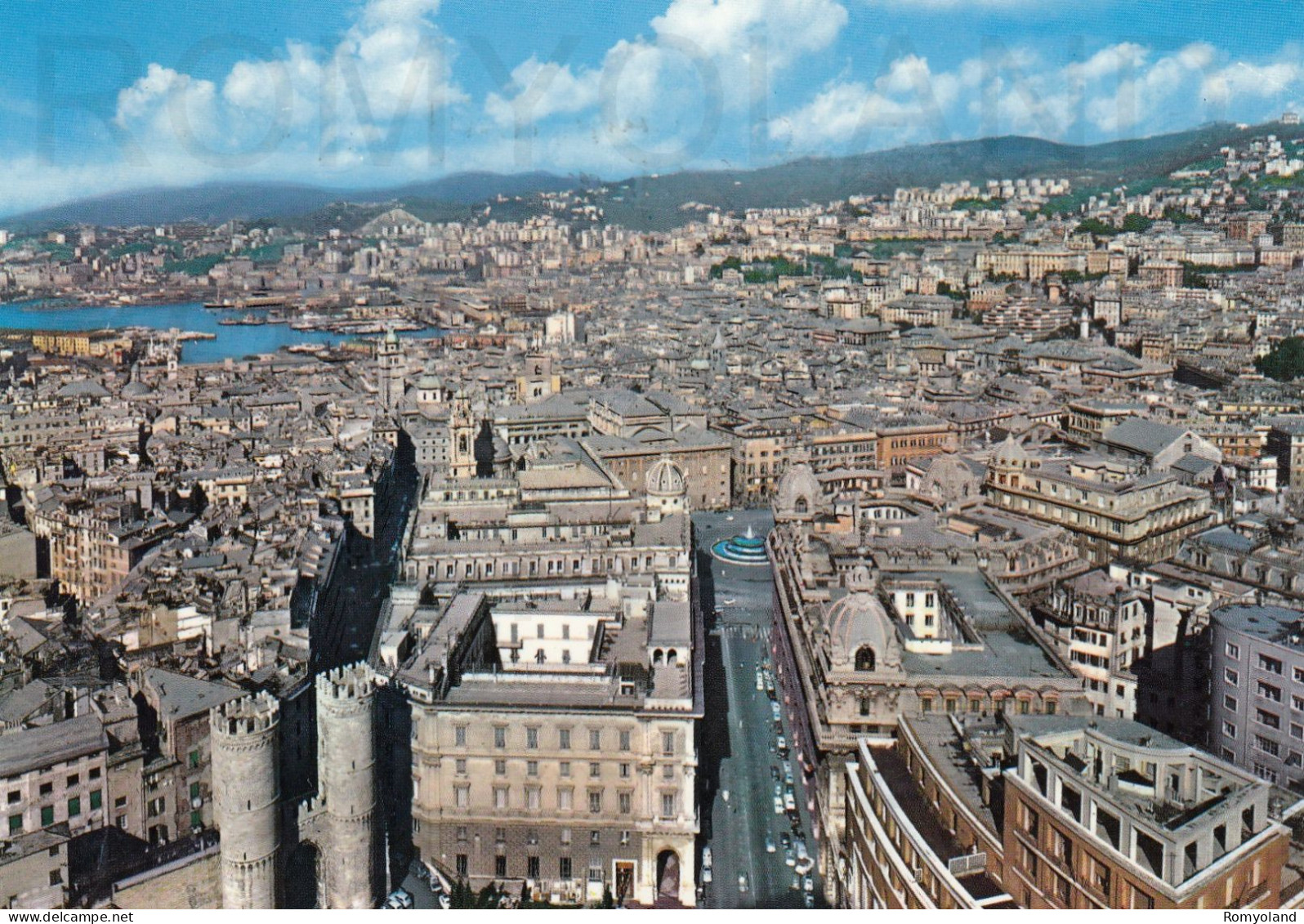 CARTOLINA  C14 GENOVA,LIGURIA-PANORAMA-STORIA,MEMORIA,CULTURA,RELIGIONE,IMPERO ROMANO,BELLA ITALIA,VIAGGIATA 1967 - Genova (Genua)