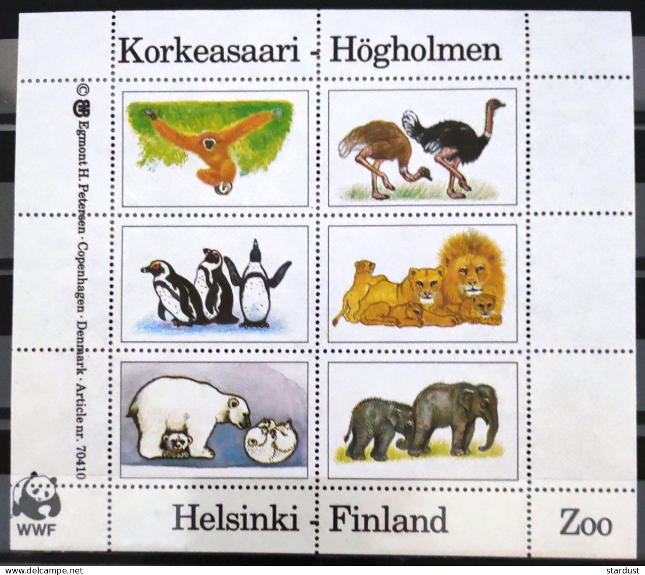 Finland Block Animals - Carnets