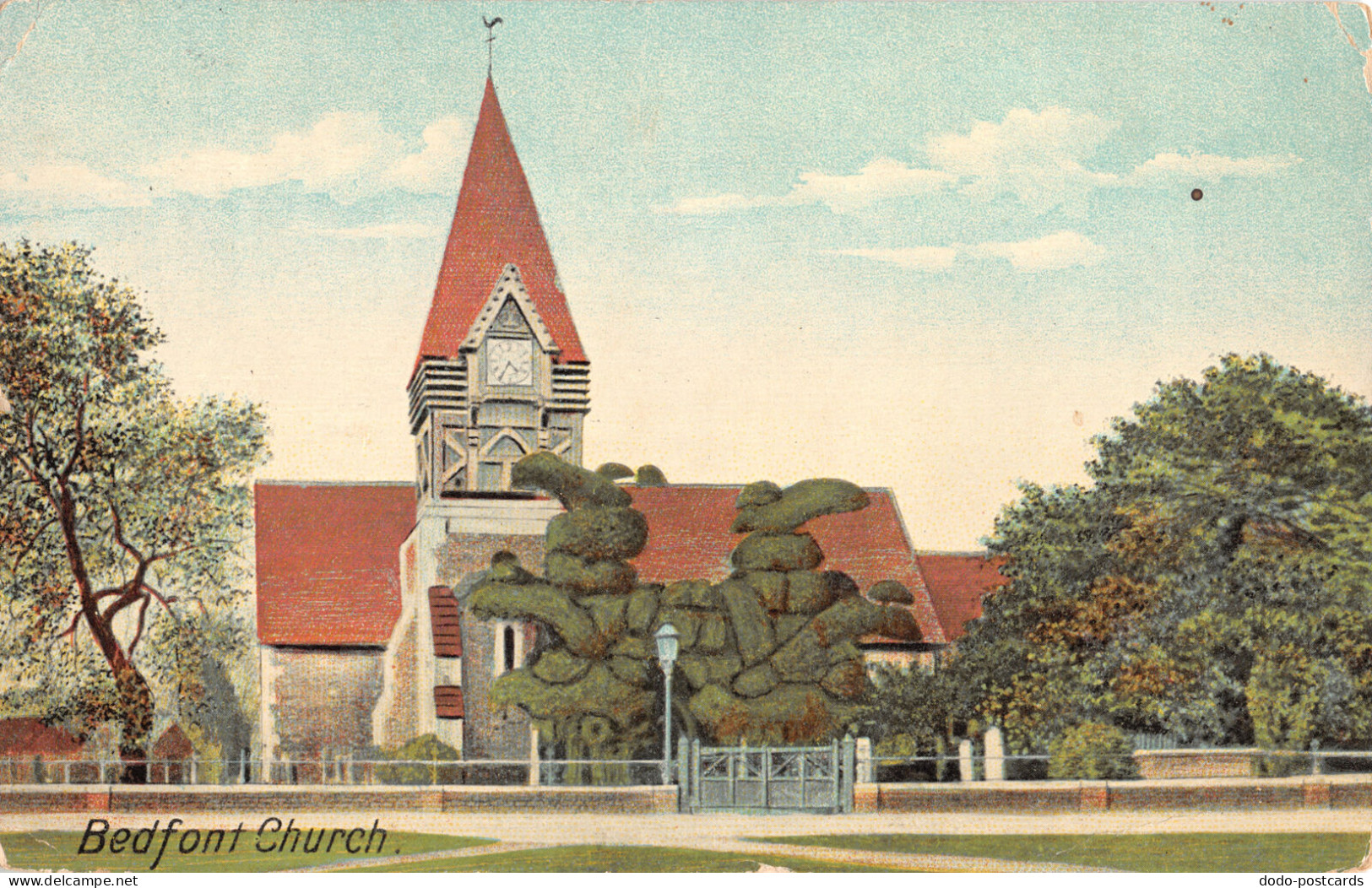 R333852 Bedfont Church. Canon Series. Postcard. 1909 - Monde