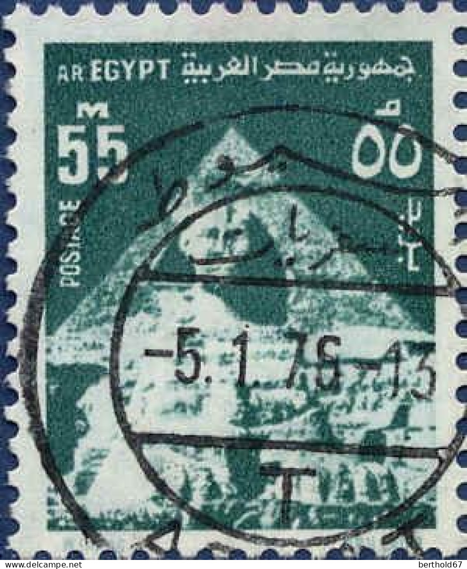 Egypte Poste Obl Yv: 943 Sphinx Et Pyramide (TB Cachet Rond) - Gebruikt