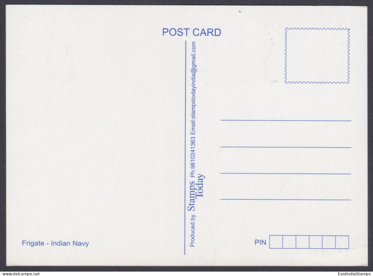 Inde India 2008 Maximum Max Card Military, Indian Navy, Ship, Warship, Boat, Naval, Militaria, Helicopter - Storia Postale