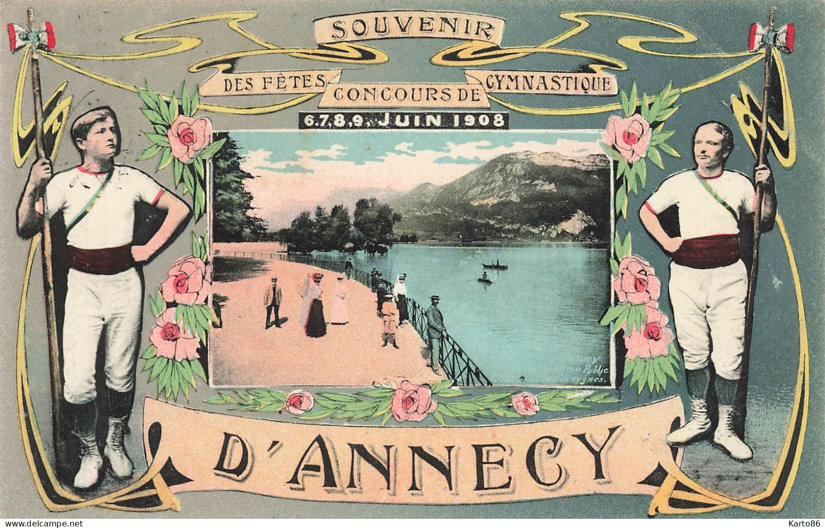 Annecy * Souvenir Des Fêtes , Concours De Gymnastique , 6 7 8 9 Juin 1908 * Sport Gym - Annecy