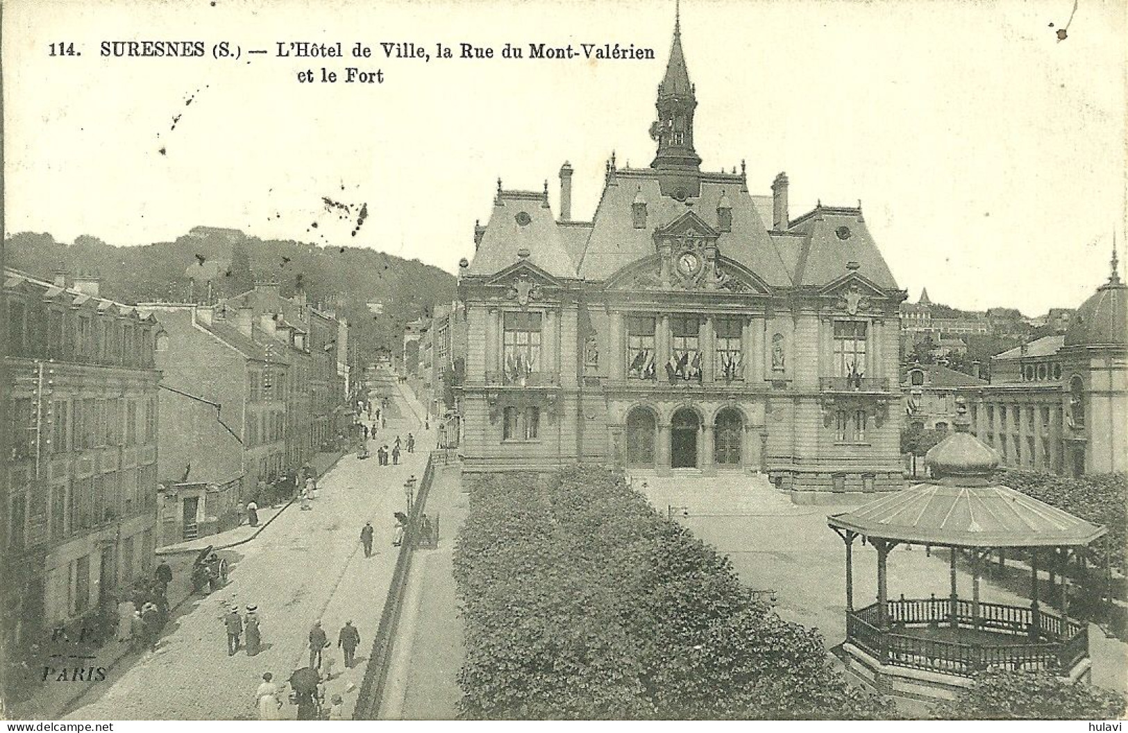 92  SURESNES - L' HOTEL DE VILLE - LA RUE DU MONT VALERIEN ET LE FORT (ref 9294) - Suresnes