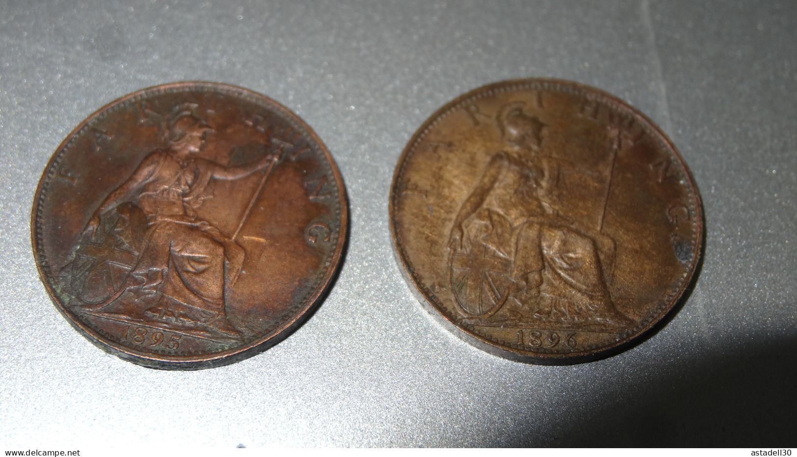 VICTORIA, 2 Coins, Frathing 1895 & 1896 ....... BI-4 - Sonstige & Ohne Zuordnung