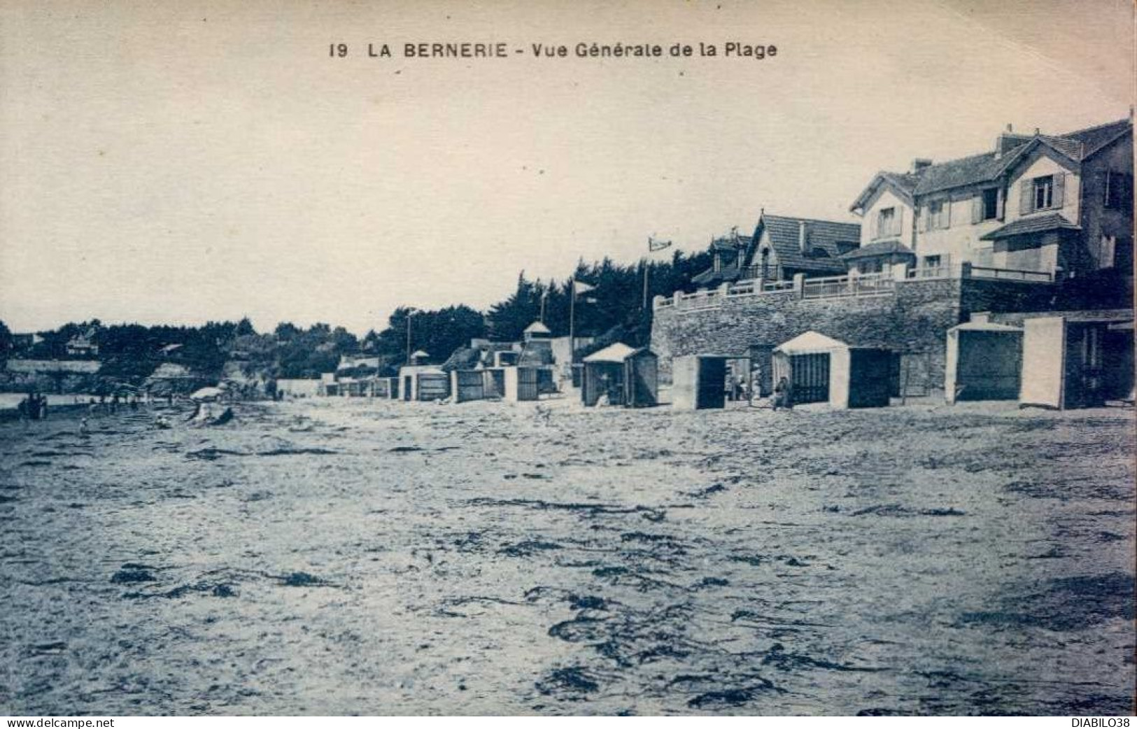 LA BERNERIE     ( LOIRE ATLANTIQUE )   VUE GENERALE DE LA PLAGE - La Bernerie-en-Retz