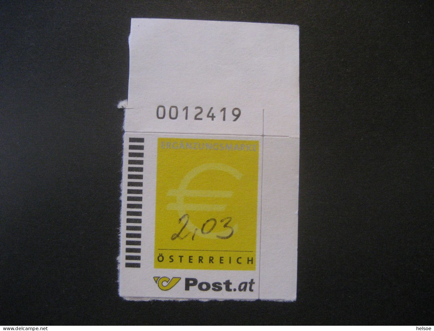 Österreich 2002- Selbstklebende Ergänzungsmarke Mit Eingetragenem Wert - Used Stamps