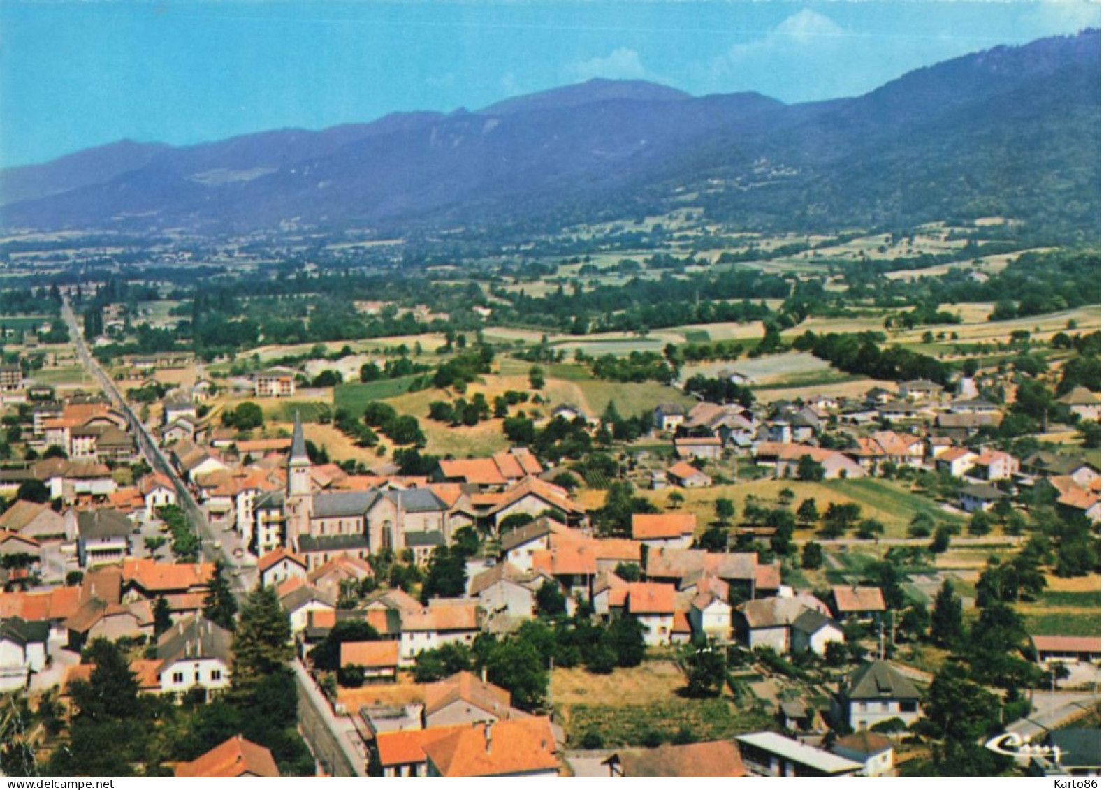 Bon En Chablais * Vue Générale Aérienne Sur La Commune - Sonstige & Ohne Zuordnung