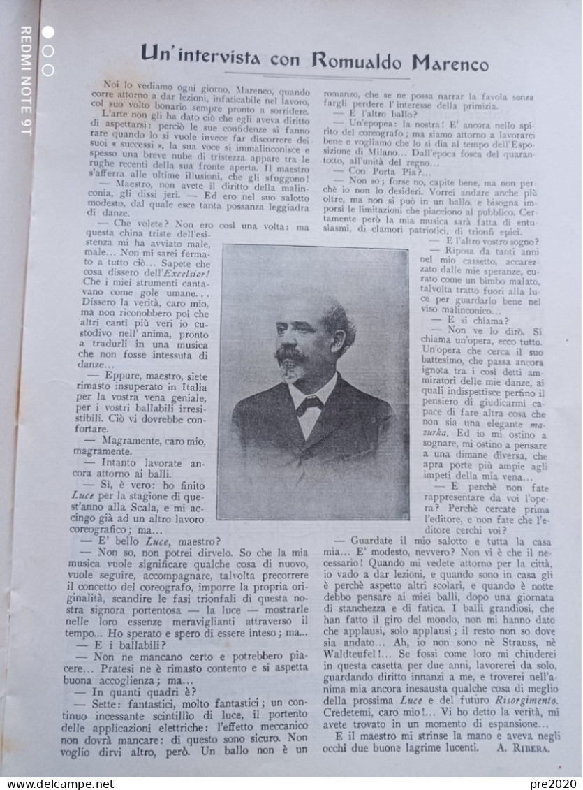 VARIETAS 1905 ROMUALDO MARENCO COMPOSITORE NOVI LIGURE SAN DANIELE DEL FRIULI TRICESIMO - Andere & Zonder Classificatie