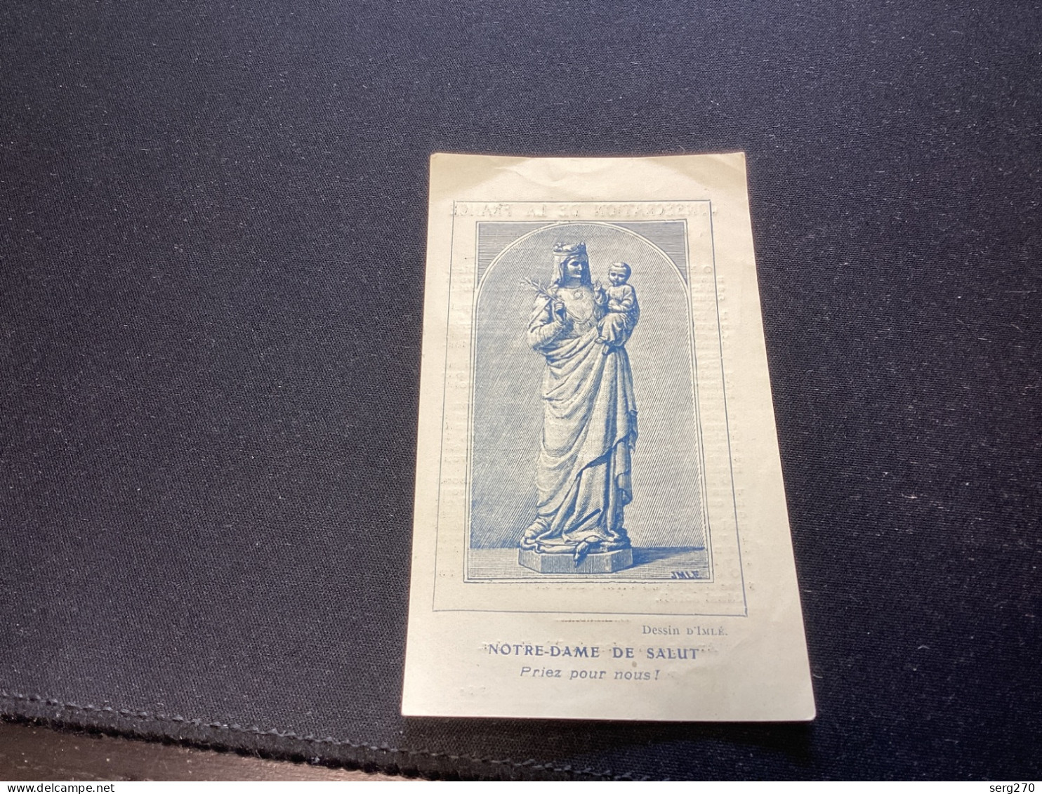 Image, Pieuse Image Religieuse, 1900 NOTRE-DAME DE SALUT: Priez Pour Nous ! - Devotion Images