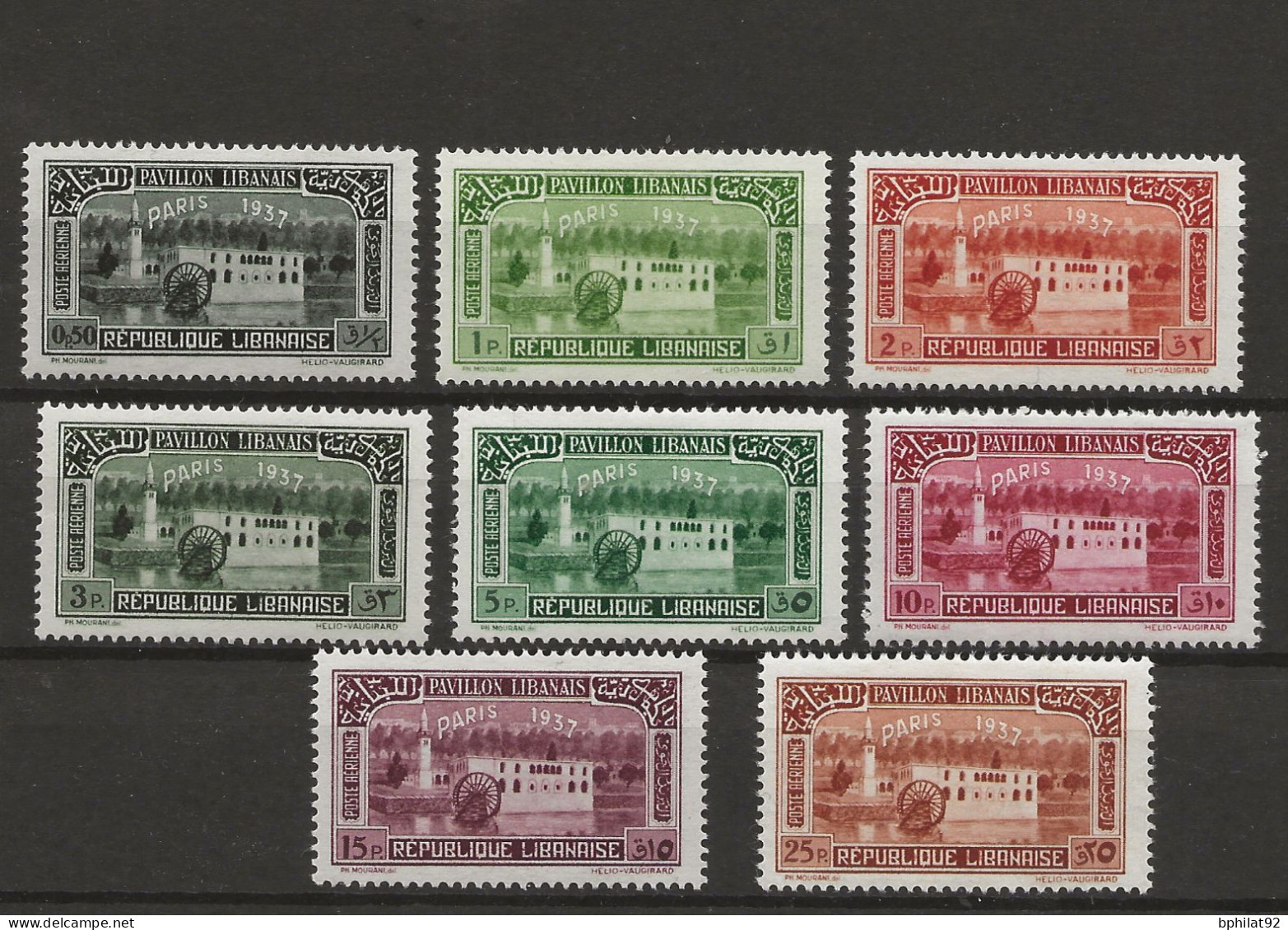 !!! GRAND LIBAN, PA SÉRIE DE 8 TIMBRES NEUFS﹡, 57/64 - Poste Aérienne