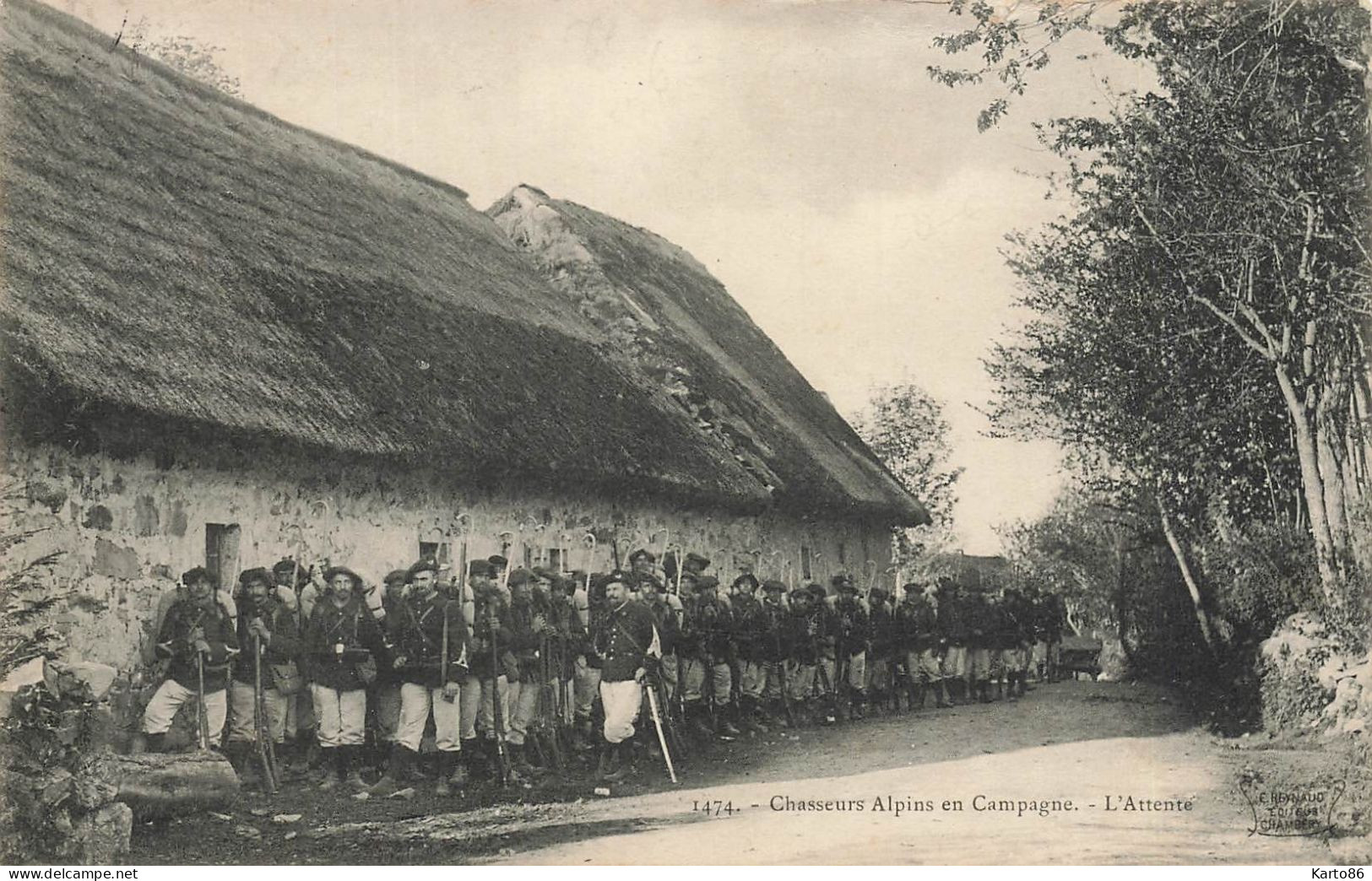 Savoie * Chasseurs Alpins En Campagne * L'attente * Militaria Militaires - Autres & Non Classés