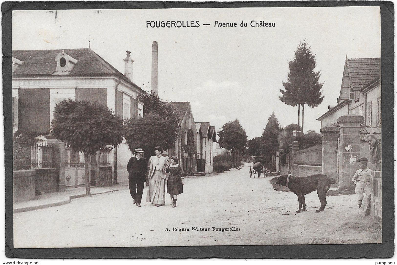 70 - FOUGEROLLES - Avenue Du Château - Animée - Sonstige & Ohne Zuordnung