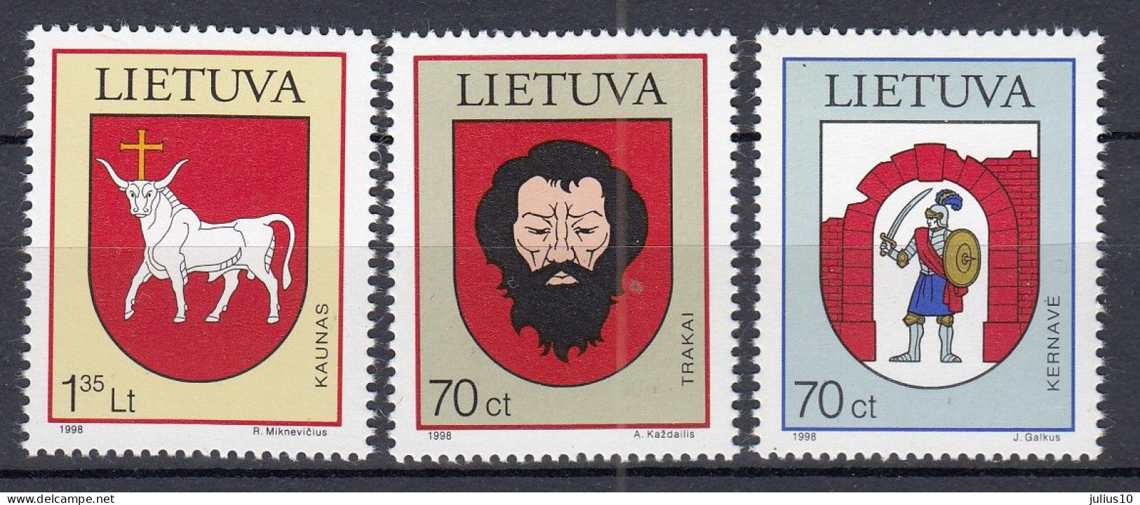 LITHUANIA 1998 Coat Of Arms MNH(**) Mi 658-659 #Lt1104 - Lituanie