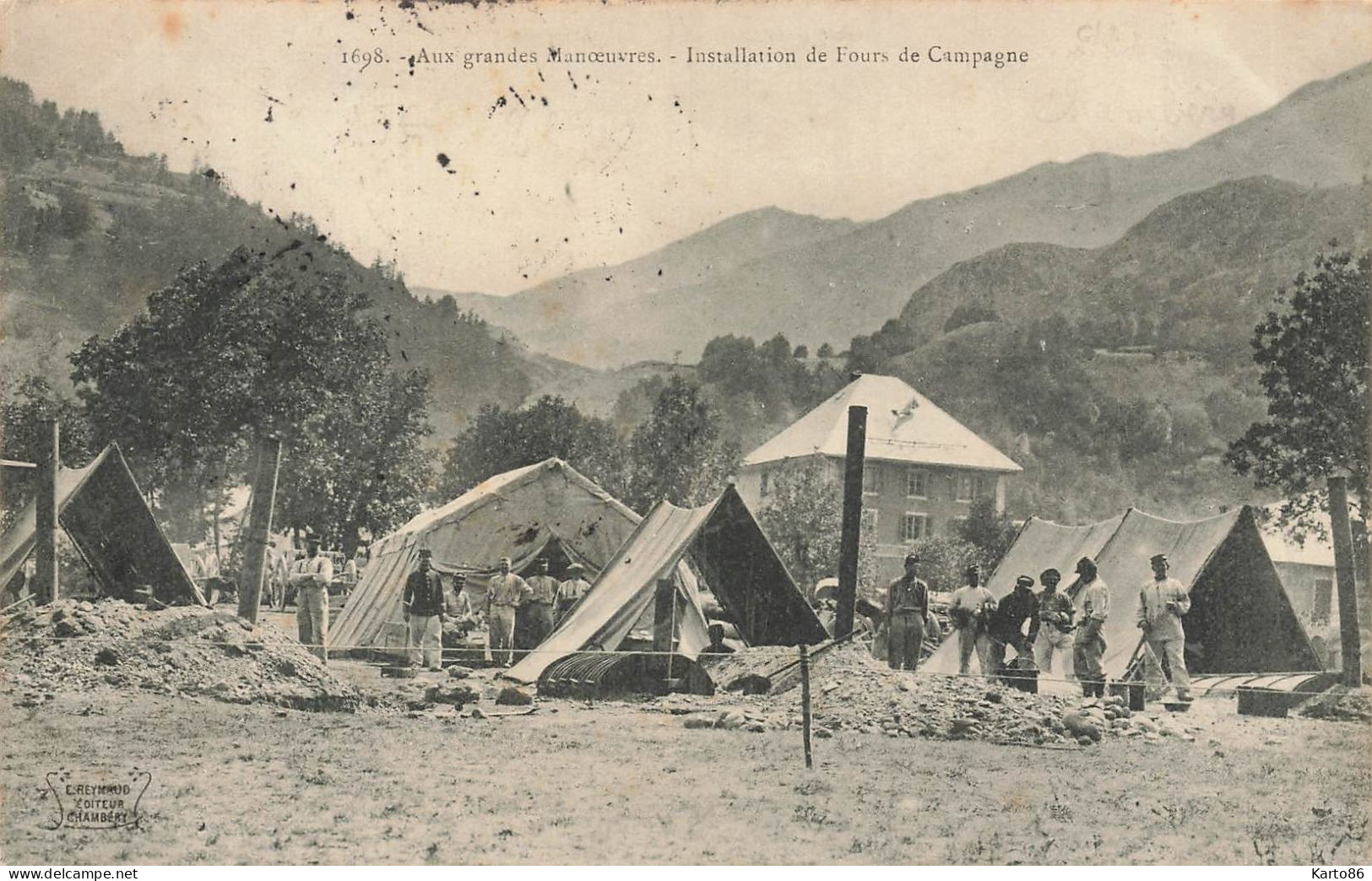 Savoie * Chasseurs Alpins * Aux Grandes Manoeuvres * Installation De Fours De Campagne * Militaria - Autres & Non Classés