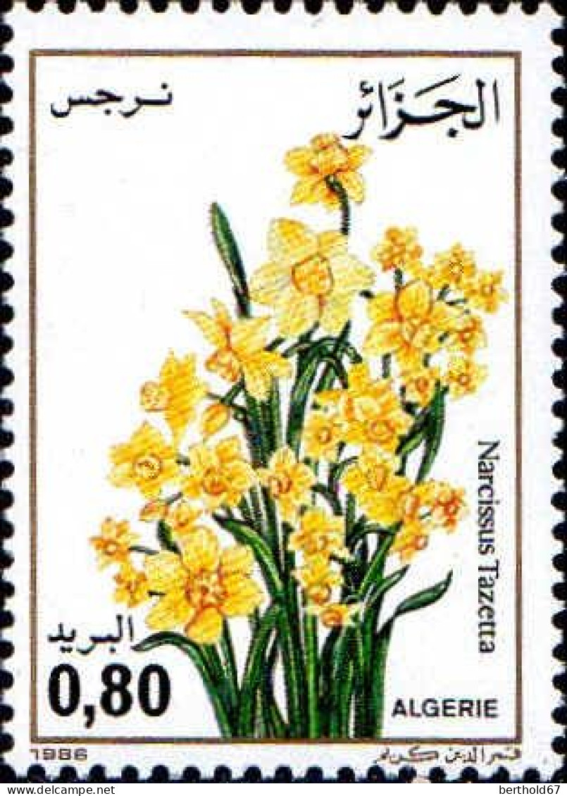Algérie (Rep) Poste N** Yv: 882/885 Fleurs Algériennes - Algeria (1962-...)