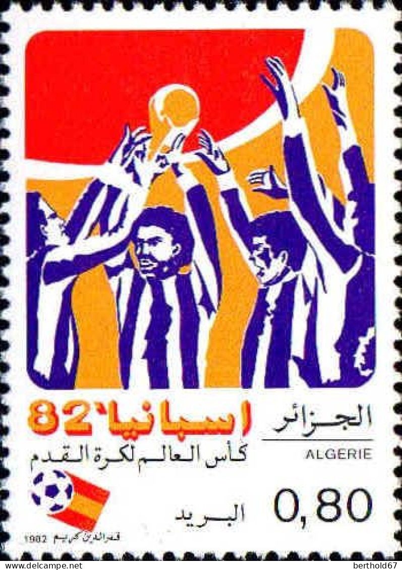 Algérie (Rep) Poste N** Yv: 753/754 Coupe Du Monde De Football Espana 82 - Algerien (1962-...)