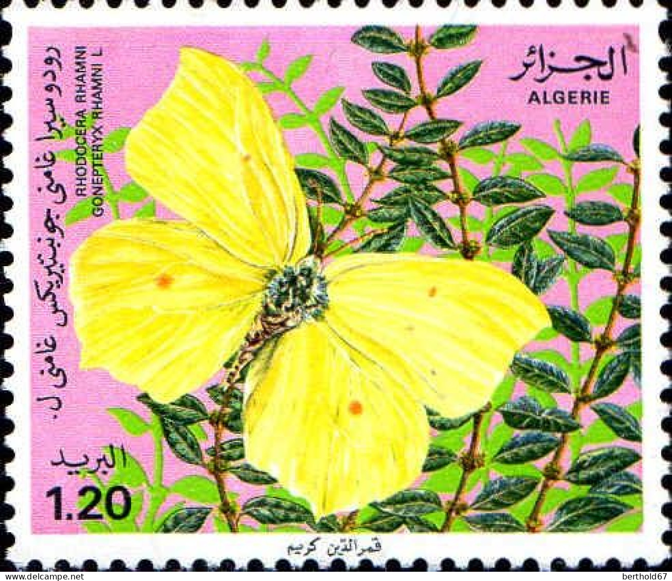 Algérie (Rep) Poste N** Yv: 740/743 Papillons - Algérie (1962-...)