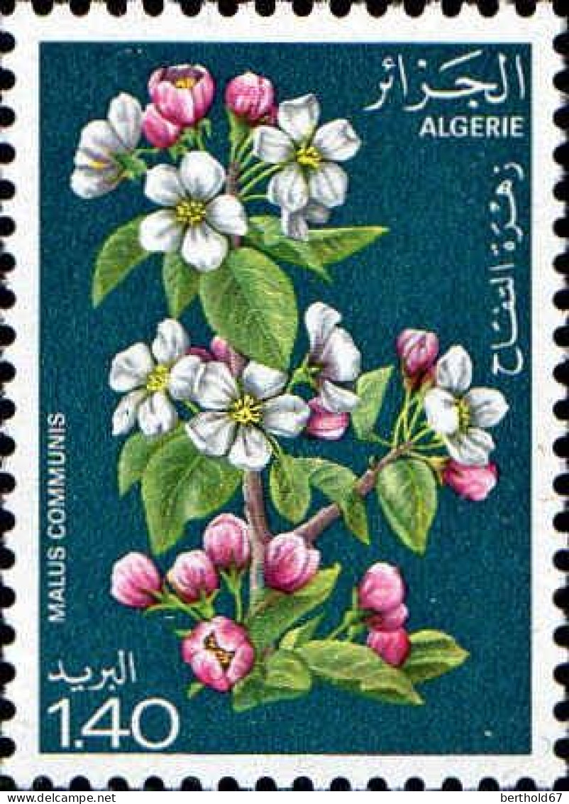 Algérie (Rep) Poste N** Yv: 679/682 Fleurs D'arbres - Algeria (1962-...)