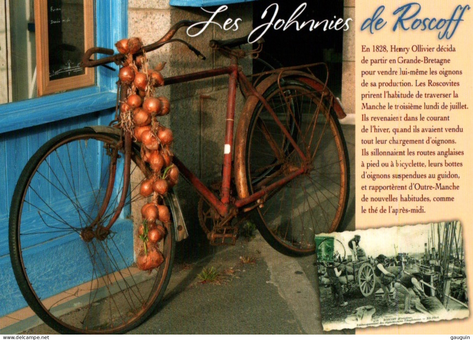 CPM - VÉLO - Les Johnnies De ROSCOFF (Histoire) ... Edition Jack - Andere & Zonder Classificatie