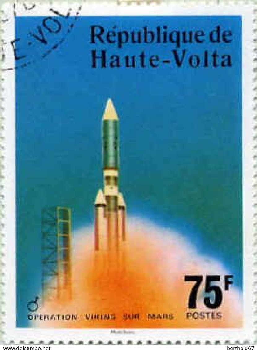 Burkina Hte-Volta Poste Obl Yv: 390 Mi:634 Opération Vinking Sur Mars (cachet Rond) - Alto Volta (1958-1984)