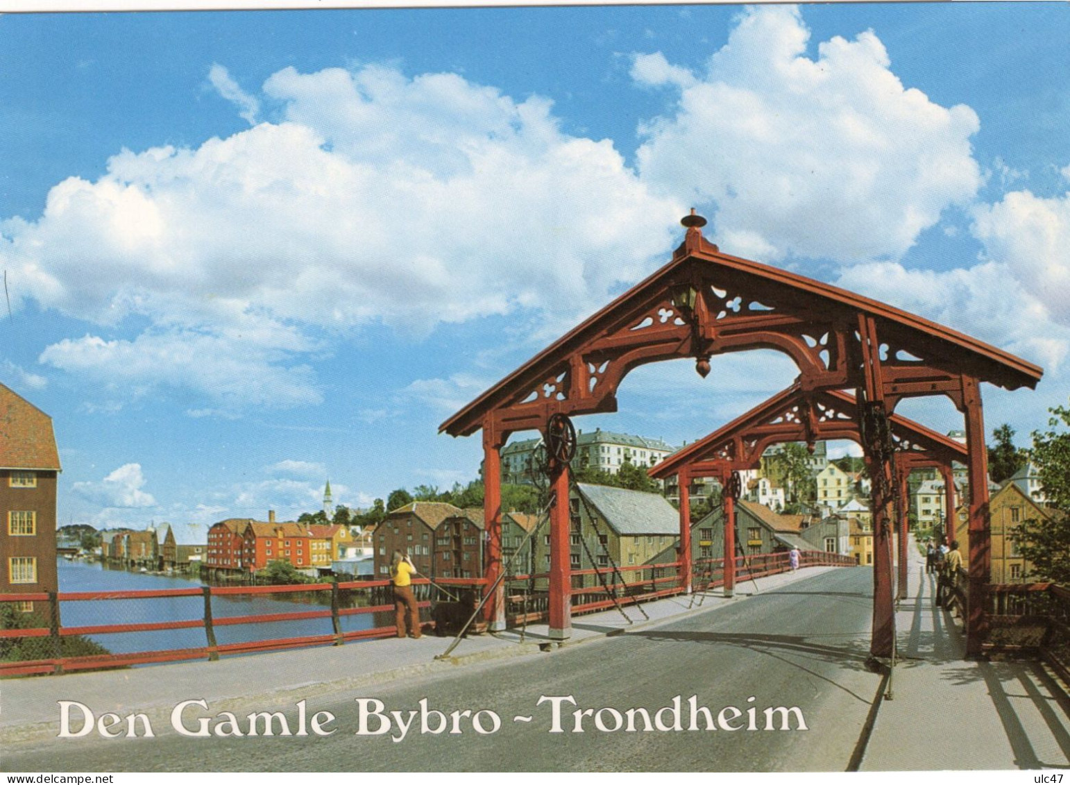 - NORWAY. - Trondheim. Den Gamie Bybro. - The Old Thown Bridge. - Scan Verso - - Norway