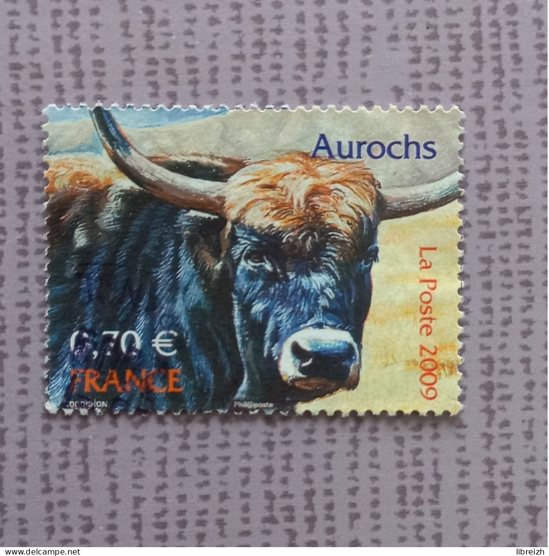 Aurochs  N° 4374 Année 2009 - Gebruikt