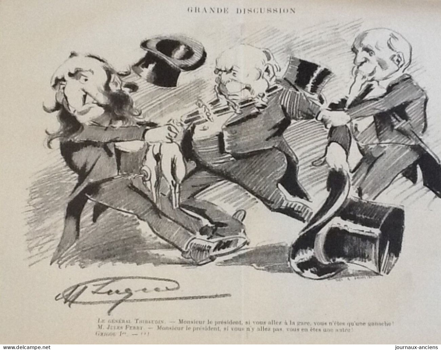 1883 Journal LE MONDE PARISIEN - LE ROI D'ESPAGNE A PARIS - BISMARCK - Jules GREVY - Jules FERRY - Général THIBAUDIN