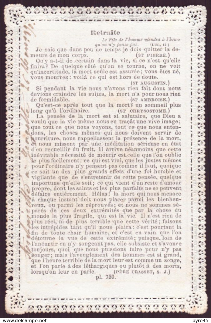Canivet ( 12.5 X 8 Cm ) " Un Dieu Une éternité " ( 1890 ) - Devotion Images