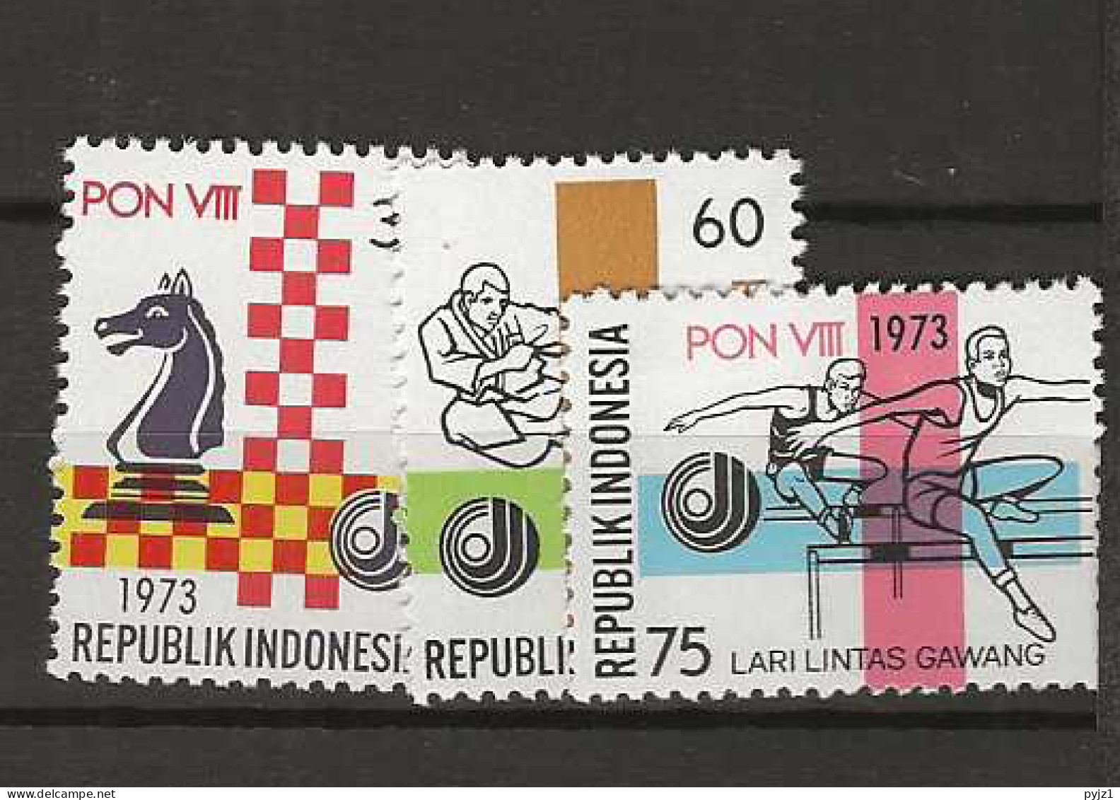 1973 MNH Indonesia Mi 735-37  Postfris** - Indonésie