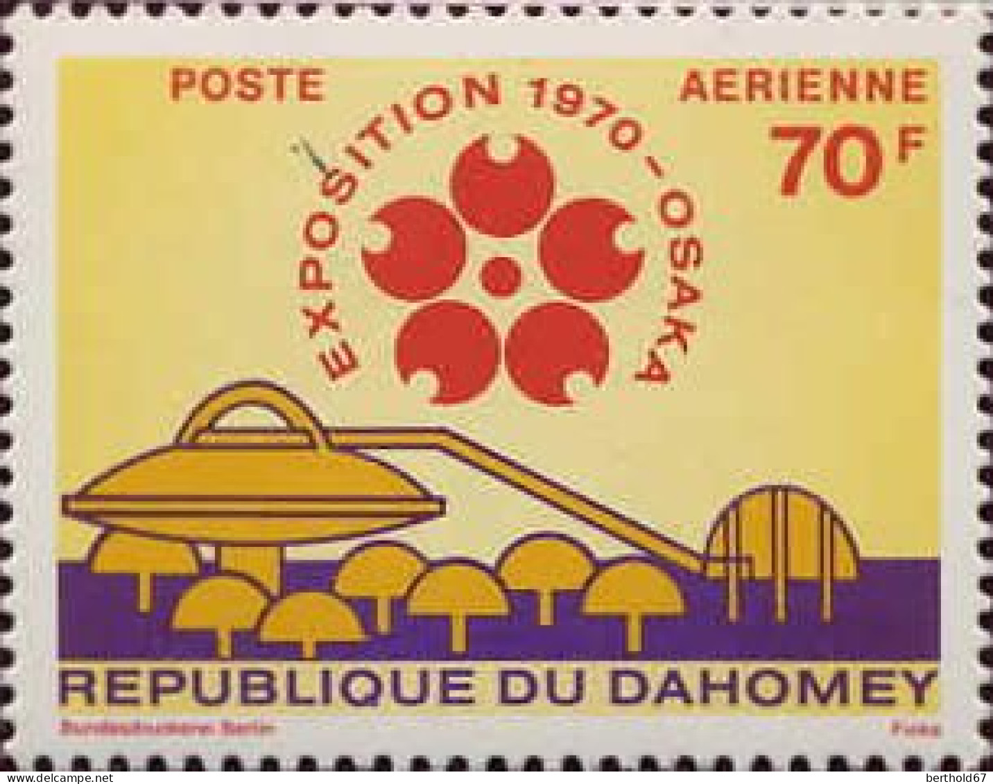 Bénin Dahomey Avion N** Yv:127/128 Exposition Universelle Osaka - Benin - Dahomey (1960-...)