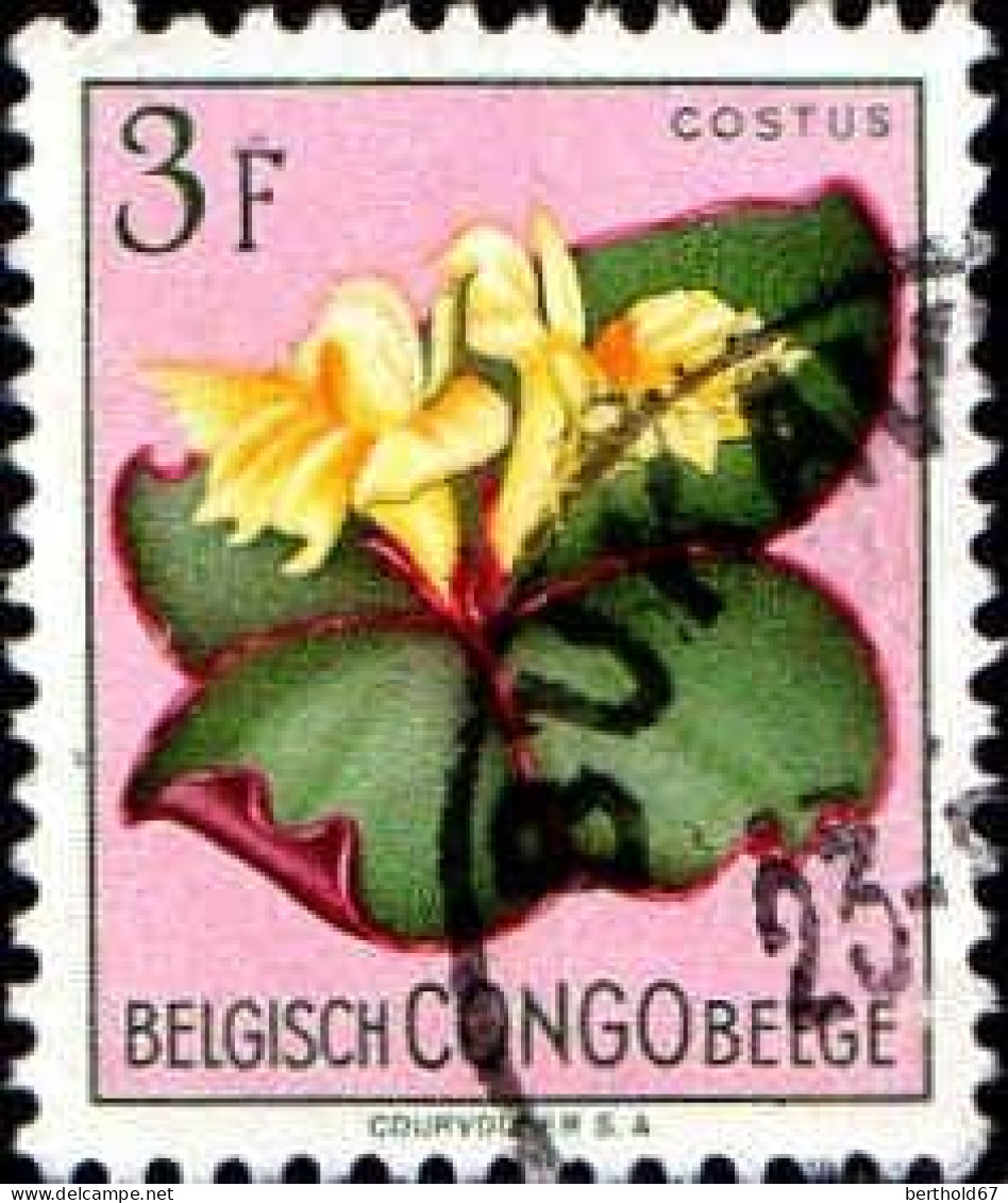 Congo Belge Poste Obl Yv:314 Mi:307 Costus (TB Cachet Rond) - Autres & Non Classés