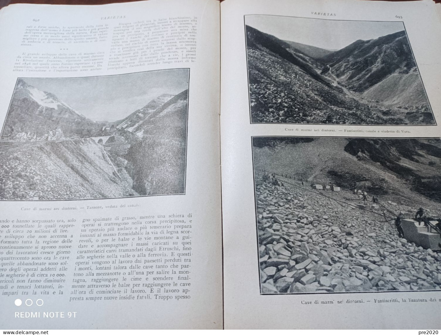 VARIETAS 1909 CAVE DI MARMO CARRARA BASILICATA - Altri & Non Classificati