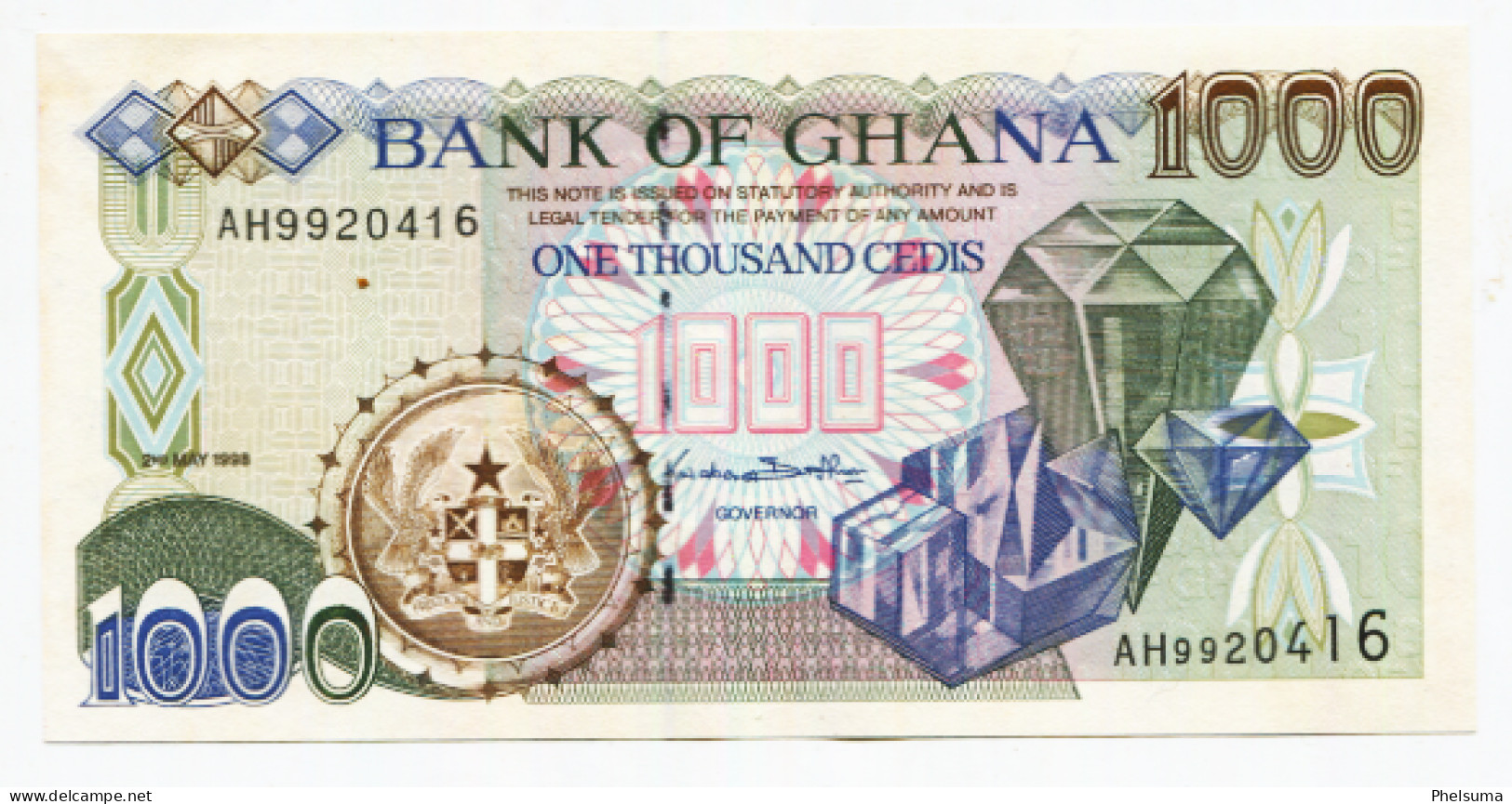 De La Reunion :  Billet De1000 Cedis Ghanéens -  Banque De GHANA - Autres - Afrique