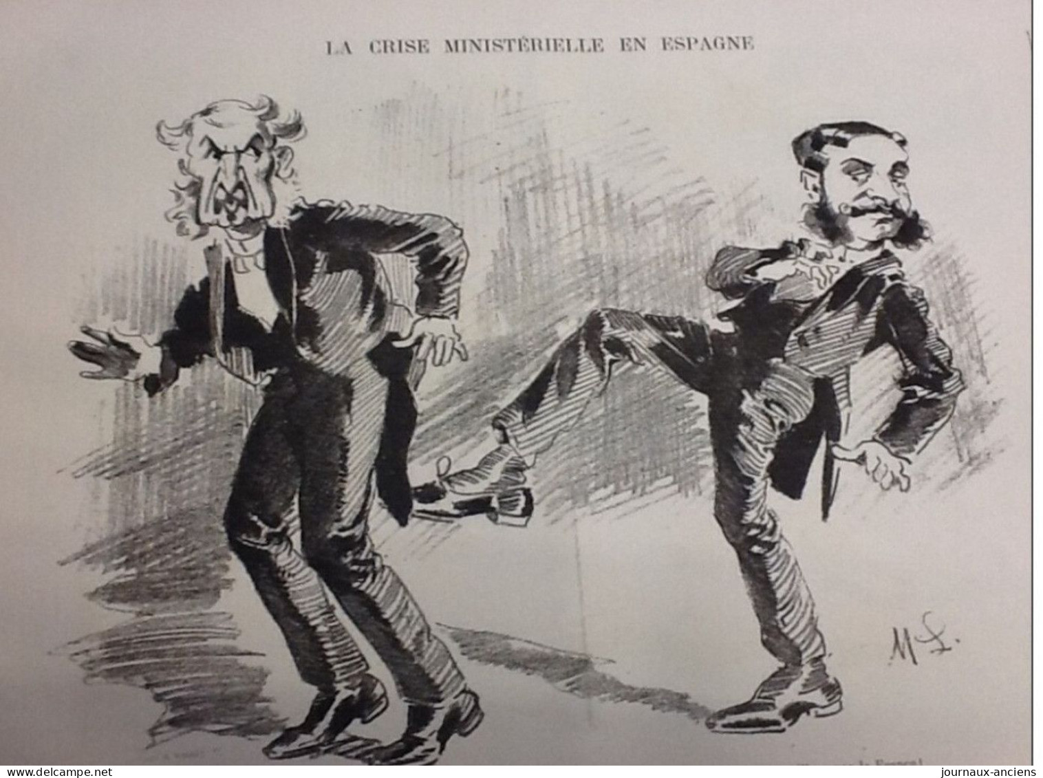 1883 PRÉFECTURE DE PARIS Mr POUBELLE - ROCHEFORT - Georges CLEMENCEAU - CRISE EN ESPAGNE - Jules FERRY CHALLEMEL- LACOUR - Zonder Classificatie
