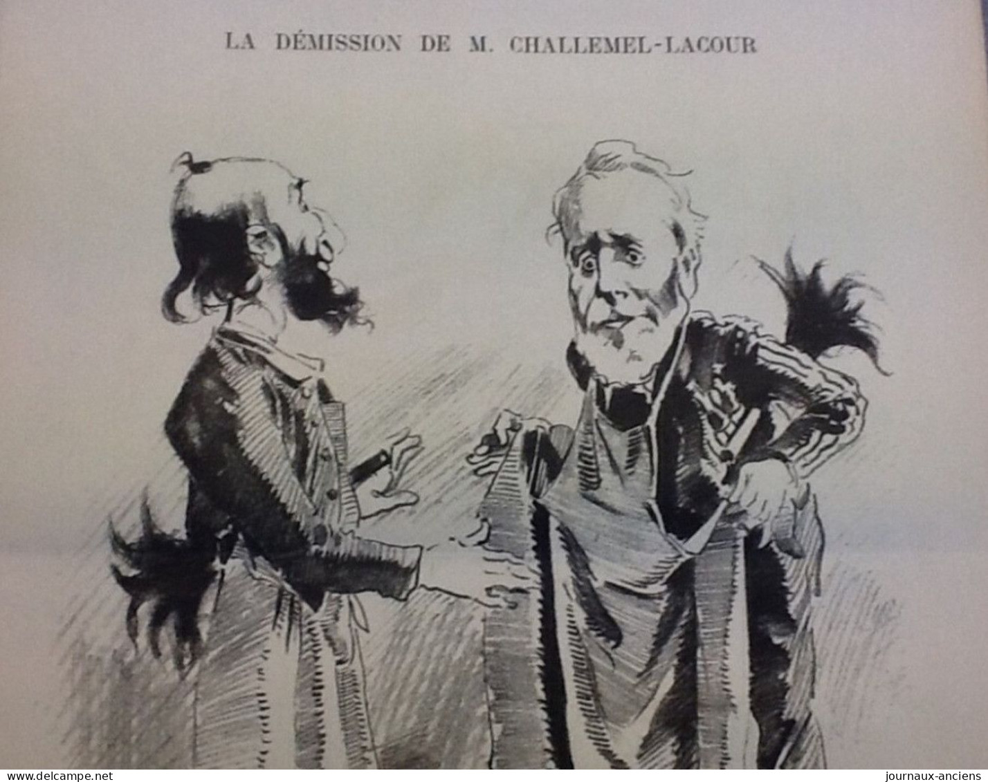 1883 PRÉFECTURE DE PARIS Mr POUBELLE - ROCHEFORT - Georges CLEMENCEAU - CRISE EN ESPAGNE - Jules FERRY CHALLEMEL- LACOUR - Unclassified