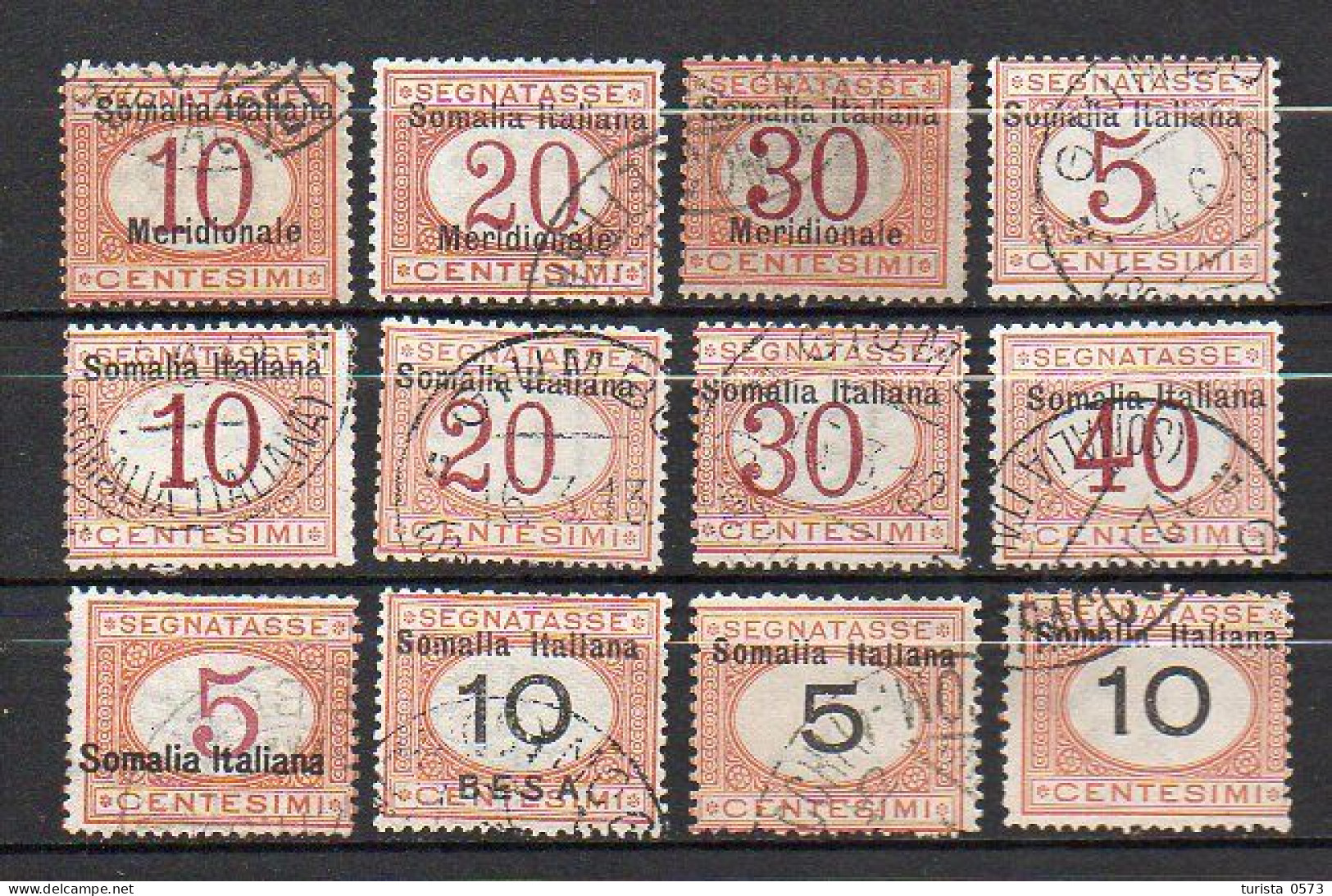 SOMALIA Italiana 1906/26 Francobolli Segnatasse - Lots & Kiloware (mixtures) - Max. 999 Stamps